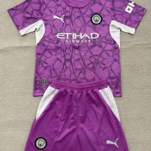Manchester City 2026/27 Pink Goalkeeper Jersey – Kids Version