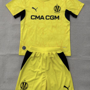 Olympique de Marseille 2026/27 Yellow Goalkeeper Jersey – Kids Version