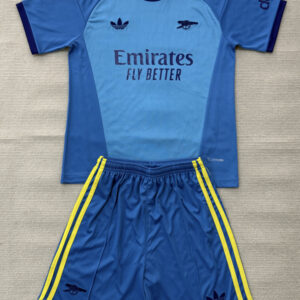 Arsenal 2026/27 Blue Goalkeeper Jersey – Kids Version