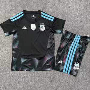 Argentina 2026/27 Black Goalkeeper Jersey – Kids Version