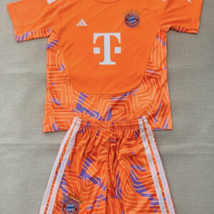 FC Bayern München 2026/27 Orange Goalkeeper Jersey – Kids Version