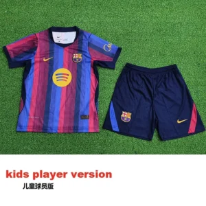 FC Barcelona 2026/27 Home Jersey – Kids Player Version