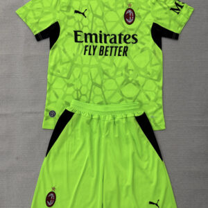 AC Milan 2026/27 Green Goalkeeper Jersey – Kids Version