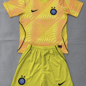 Inter Milan 2026/27 Yellow Goalkeeper Jersey – Kids Version
