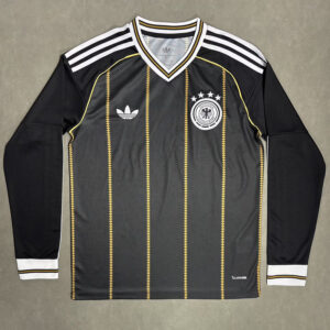 Germany 2026/27 Black & Gold Long-Sleeve Jersey – Fan Version