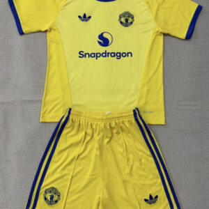 Manchester United 2026/27 Yellow Goalkeeper Jersey – Kids Version